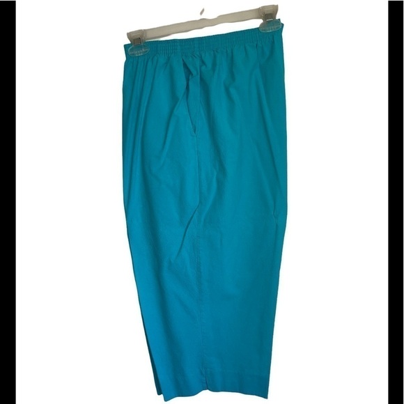 Alfred Dunner Cotton, elastic waistband Capris. Size 14 GUC - Picture 2 of 3